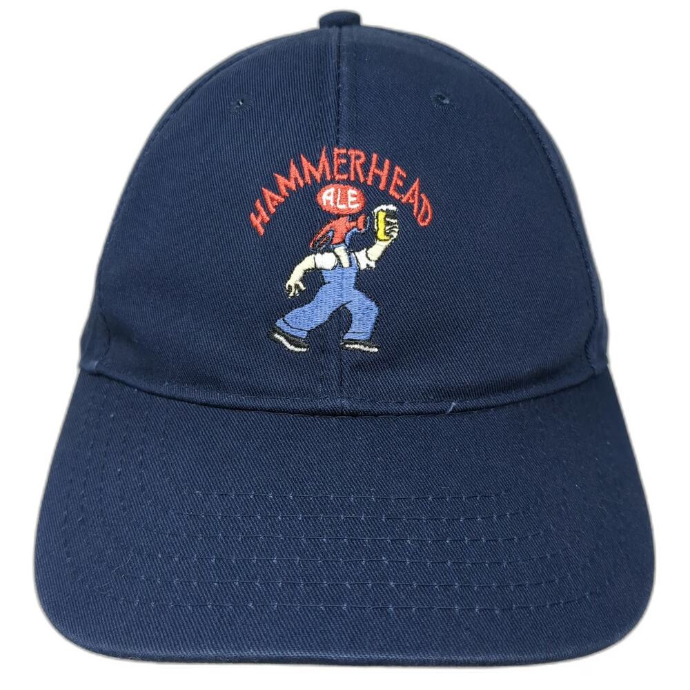 McMenamins Hammerhead Ale Beer Blue One Size Baseball Cap Hat Slideback Cotton